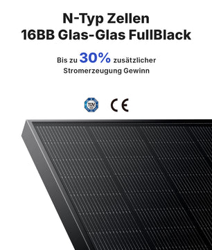 Indevolt Bifaziale Monokristalline Solarmodule (440W, 2er-Pack)