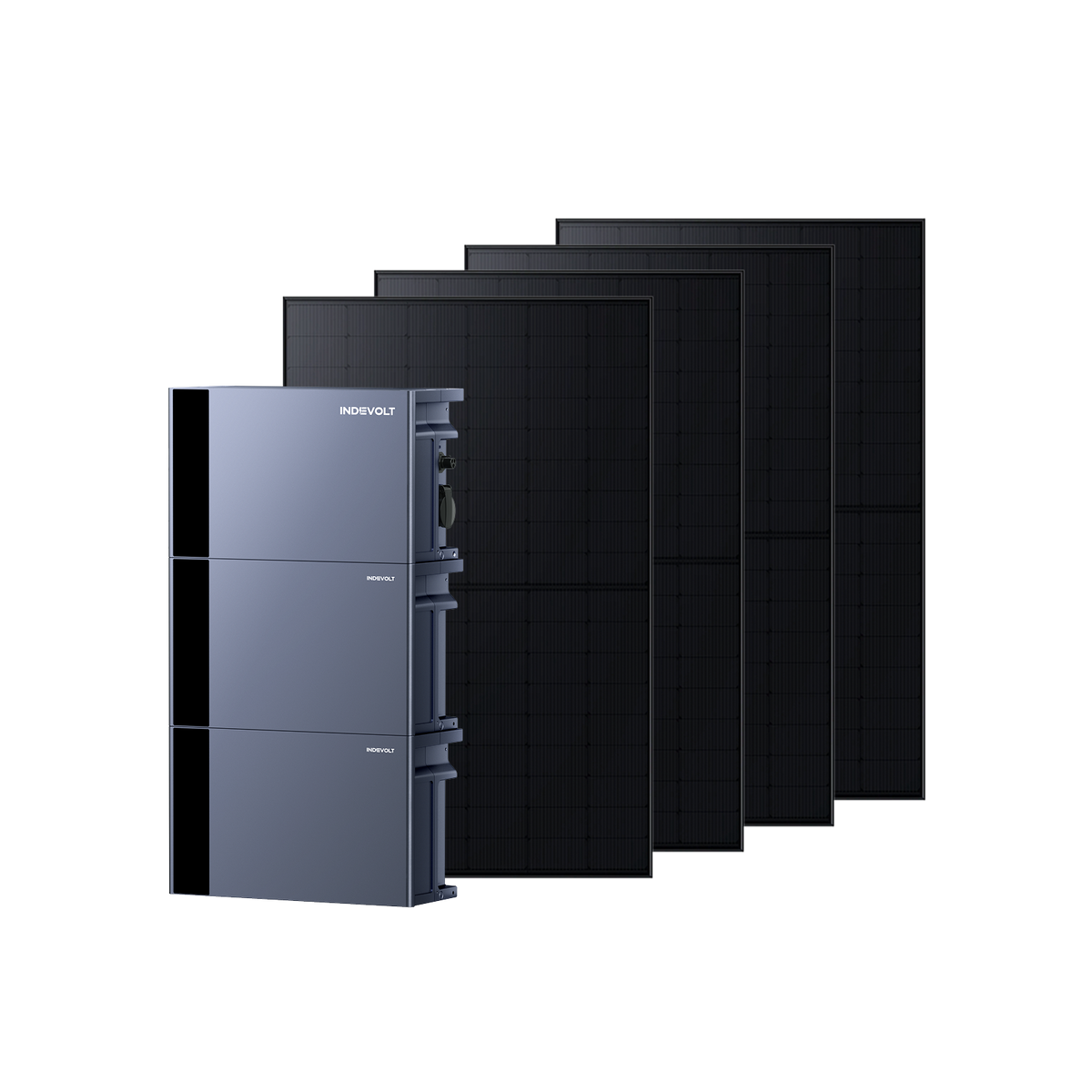 Indevolt SolidFlex 1200 Hybrid Balkonkraftwerk mit Speicher Set